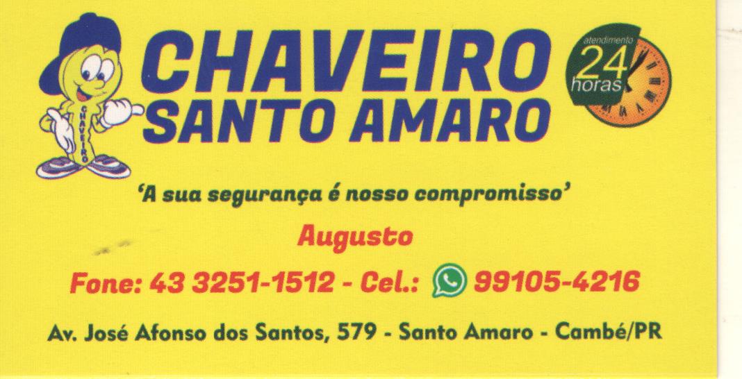 Made in Cambé - CHAVEIRO SANTO AMARO